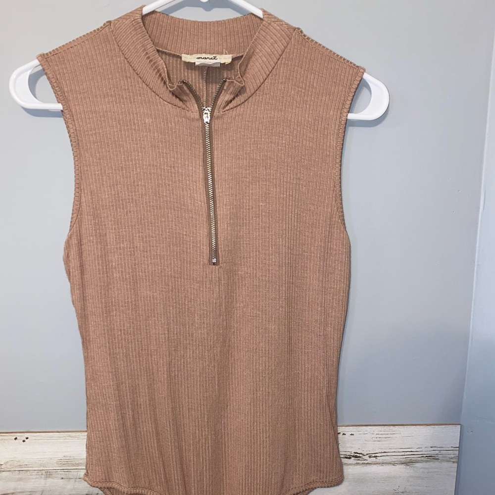 Tan body suit Large